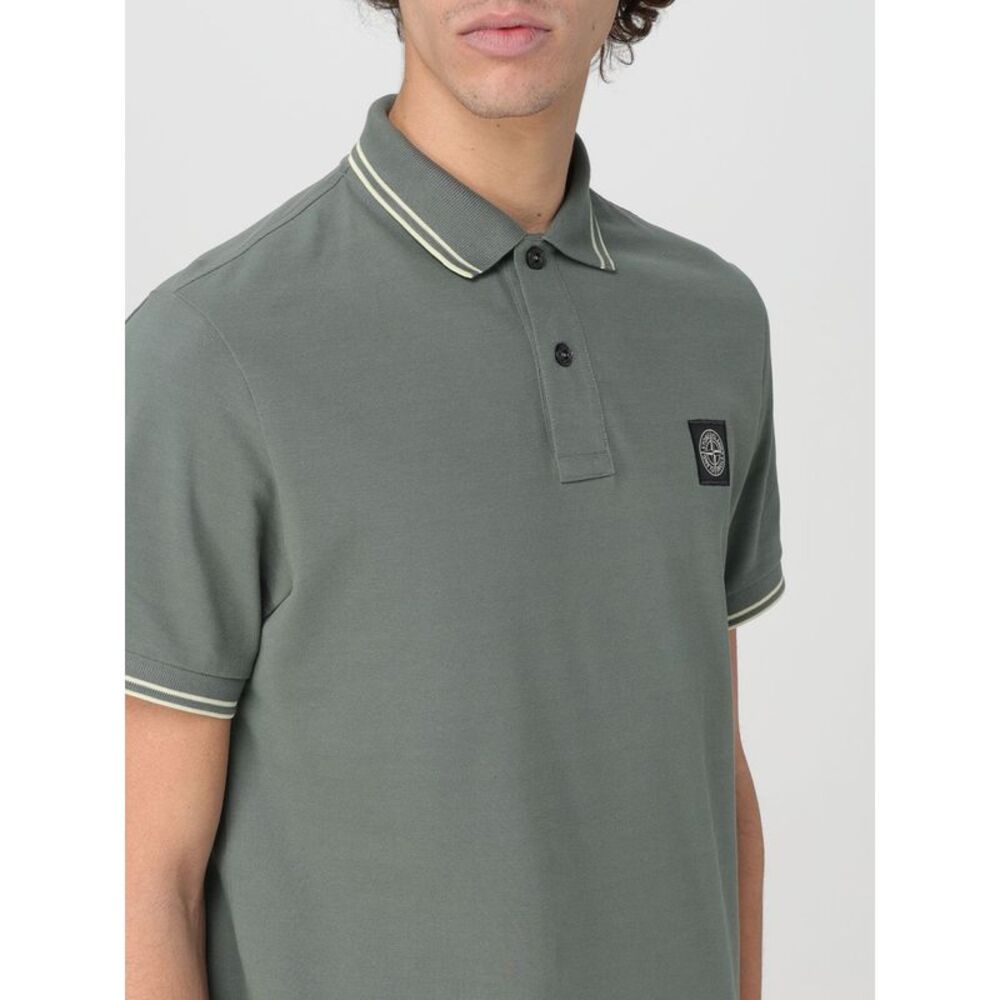 Stone Island Polo Shirt Men Green - Picture 5 of 5